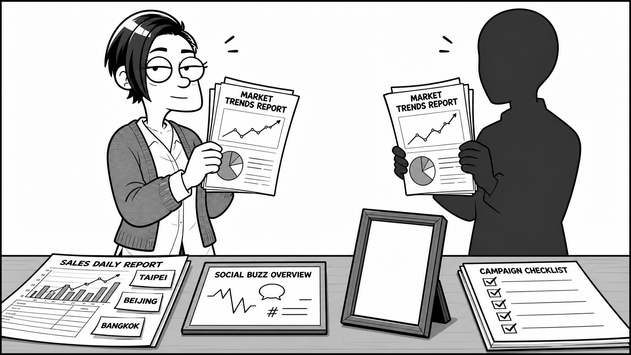 market trends report shared with rights holder