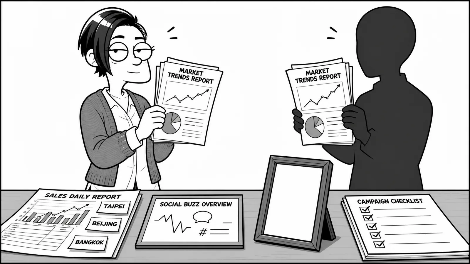 market trends report shared with rights holder